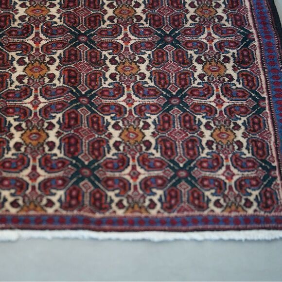 Unique Vintage Hand-Knotted Wool Rug | 3' x 2'4" | Turkish Prayer & Accent Rug | - Picture 9 of 10